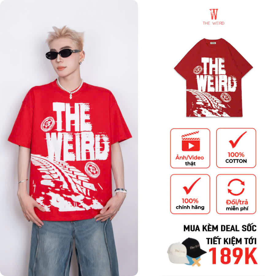 Áo thun The Weird Phong Cách Unisex Form Rộng