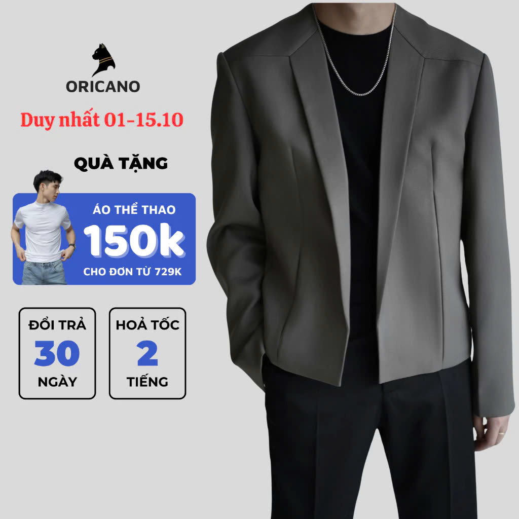 Áo Khoác Blazer Nam ORICANO Form Rộng